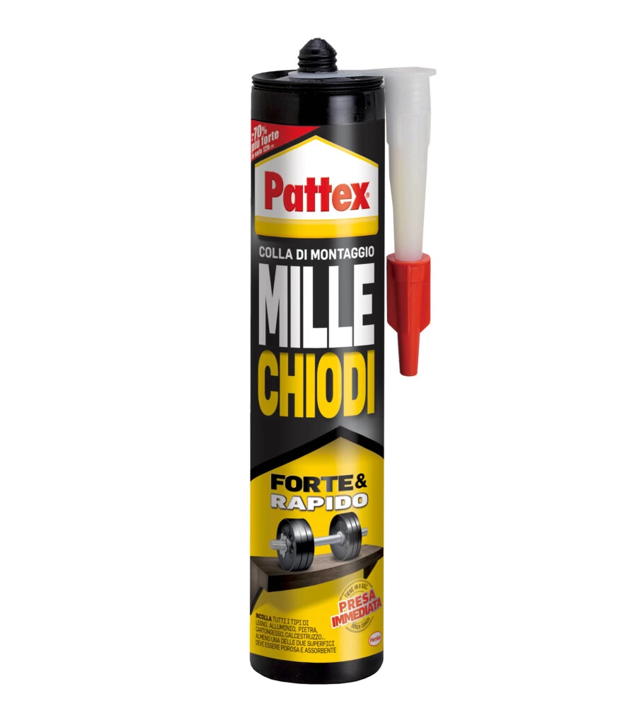 ADESIVO ACRILICO HENKEL PATTEX MILLECHIODI ORIGINAL CARTUCCIA, 400 GR